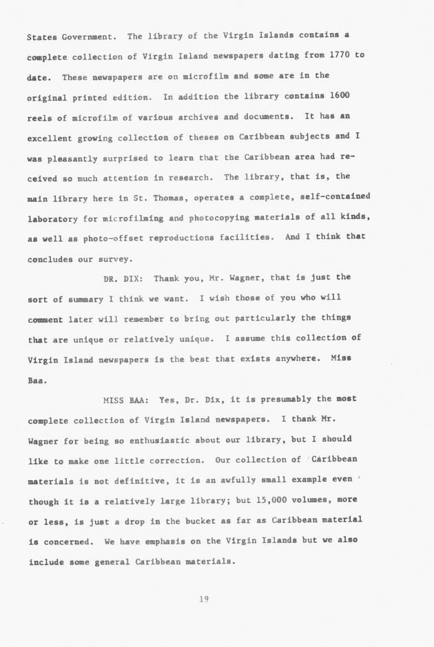 Proceedings - Conference on Sharing Caribbean Resources for Instruction and Research, College of the Virgin Islands, March 17-19, 1969. Conference on Sharing Caribbean Resources for Instruction and Research, College of the Virgin Islands, March 17-19, 1969 - 0025