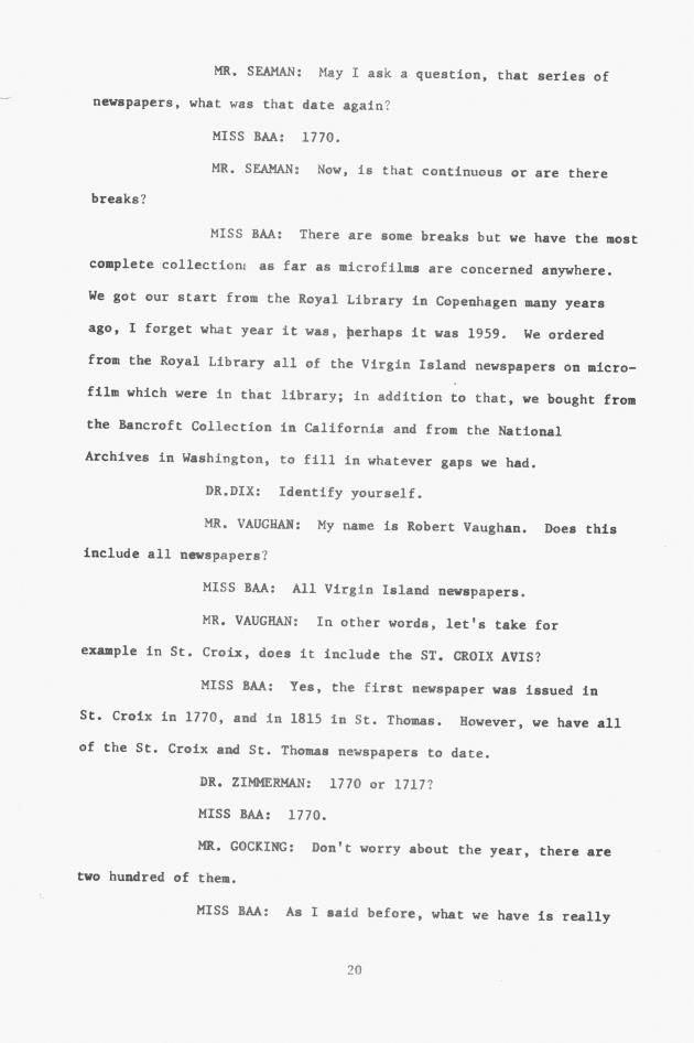 Proceedings - Conference on Sharing Caribbean Resources for Instruction and Research, College of the Virgin Islands, March 17-19, 1969. Conference on Sharing Caribbean Resources for Instruction and Research, College of the Virgin Islands, March 17-19, 1969 - 0026