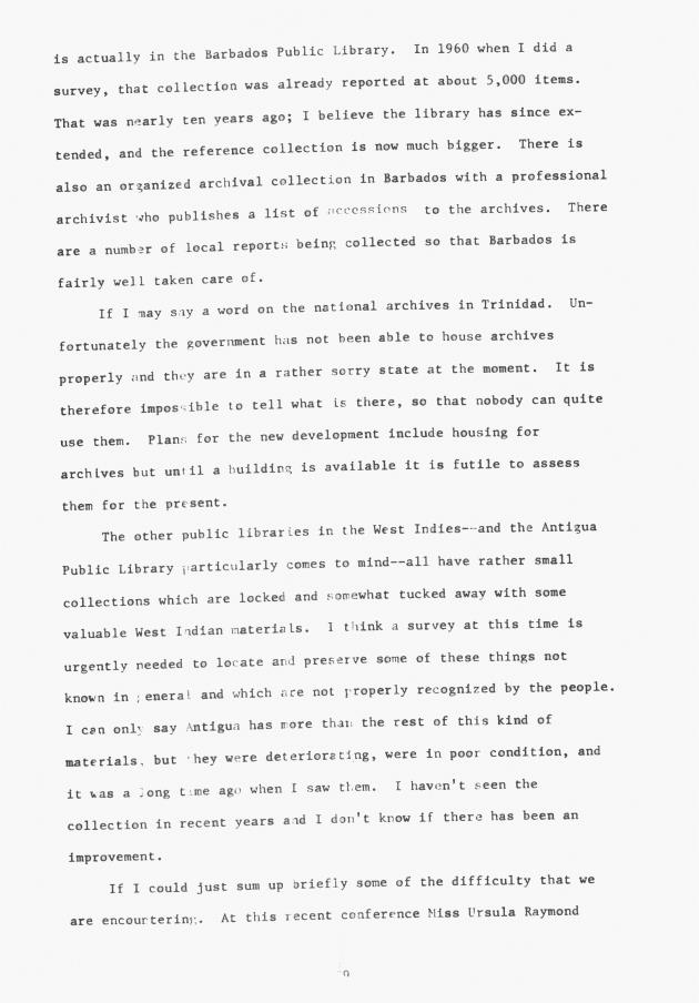 Proceedings - Conference on Sharing Caribbean Resources for Instruction and Research, College of the Virgin Islands, March 17-19, 1969. Conference on Sharing Caribbean Resources for Instruction and Research, College of the Virgin Islands, March 17-19, 1969 - 0035