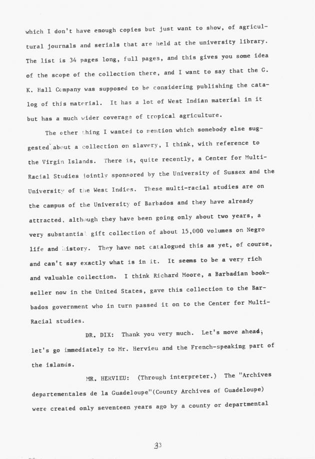 Proceedings - Conference on Sharing Caribbean Resources for Instruction and Research, College of the Virgin Islands, March 17-19, 1969. Conference on Sharing Caribbean Resources for Instruction and Research, College of the Virgin Islands, March 17-19, 1969 - 0038