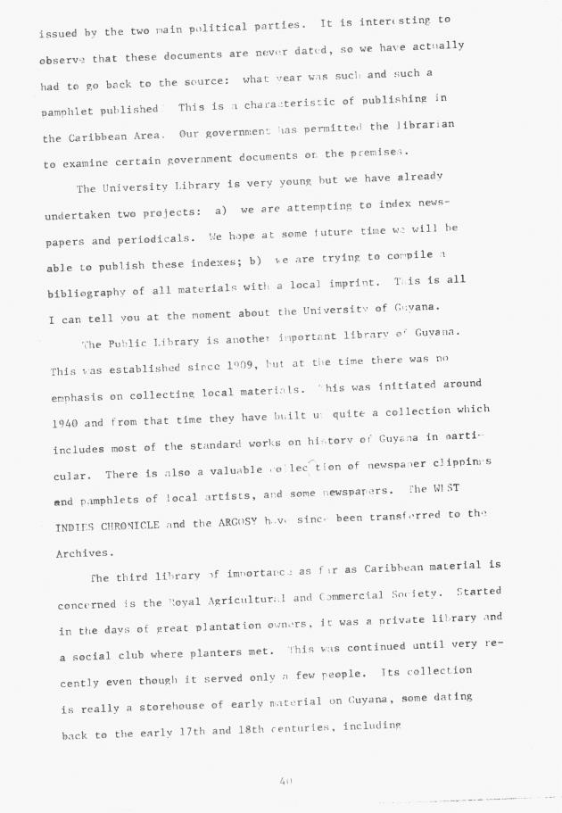 Proceedings - Conference on Sharing Caribbean Resources for Instruction and Research, College of the Virgin Islands, March 17-19, 1969. Conference on Sharing Caribbean Resources for Instruction and Research, College of the Virgin Islands, March 17-19, 1969 - 0045