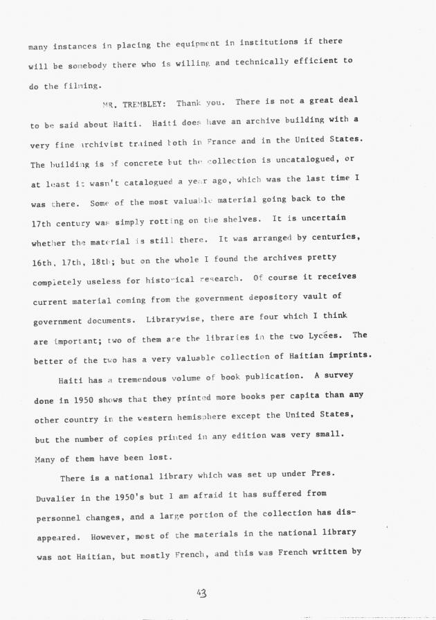 Proceedings - Conference on Sharing Caribbean Resources for Instruction and Research, College of the Virgin Islands, March 17-19, 1969. Conference on Sharing Caribbean Resources for Instruction and Research, College of the Virgin Islands, March 17-19, 1969 - 0048