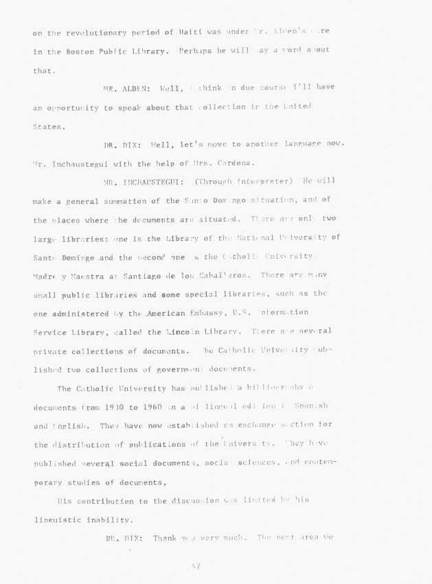 Proceedings - Conference on Sharing Caribbean Resources for Instruction and Research, College of the Virgin Islands, March 17-19, 1969. Conference on Sharing Caribbean Resources for Instruction and Research, College of the Virgin Islands, March 17-19, 1969 - 0052