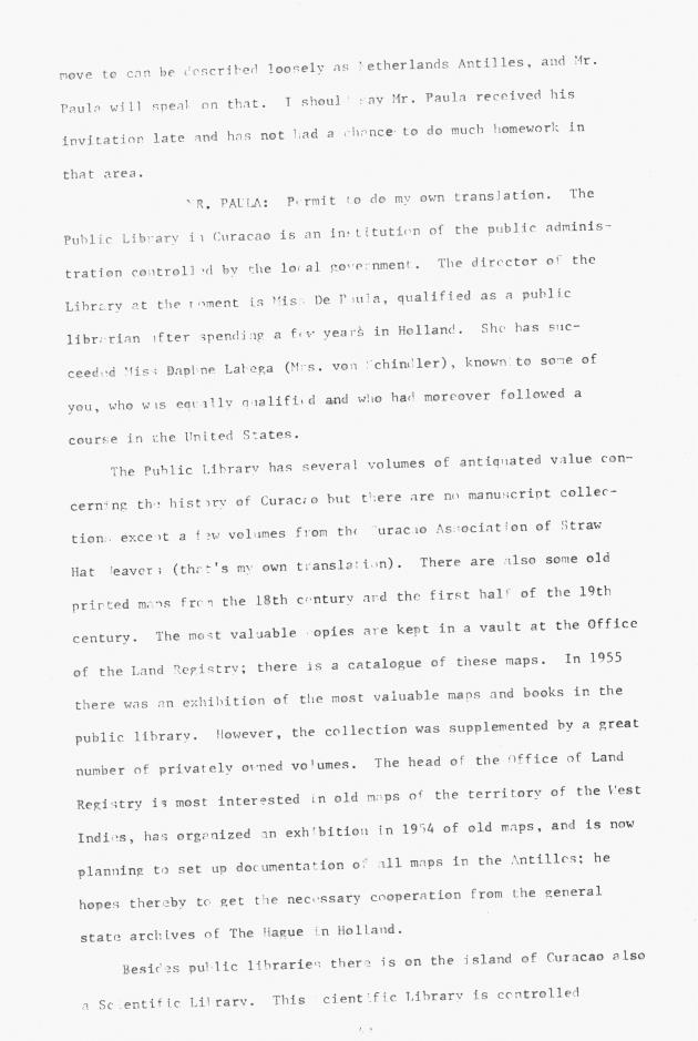 Proceedings - Conference on Sharing Caribbean Resources for Instruction and Research, College of the Virgin Islands, March 17-19, 1969. Conference on Sharing Caribbean Resources for Instruction and Research, College of the Virgin Islands, March 17-19, 1969 - 0053