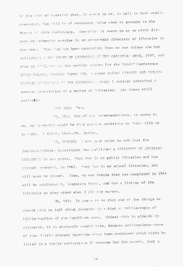 Proceedings - Conference on Sharing Caribbean Resources for Instruction and Research, College of the Virgin Islands, March 17-19, 1969. Conference on Sharing Caribbean Resources for Instruction and Research, College of the Virgin Islands, March 17-19, 1969 - 0063