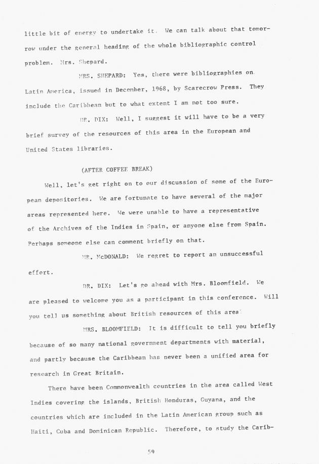 Proceedings - Conference on Sharing Caribbean Resources for Instruction and Research, College of the Virgin Islands, March 17-19, 1969. Conference on Sharing Caribbean Resources for Instruction and Research, College of the Virgin Islands, March 17-19, 1969 - 0064