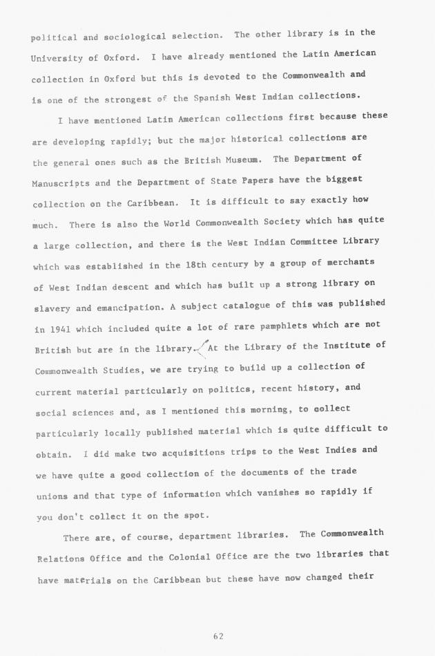 Proceedings - Conference on Sharing Caribbean Resources for Instruction and Research, College of the Virgin Islands, March 17-19, 1969. Conference on Sharing Caribbean Resources for Instruction and Research, College of the Virgin Islands, March 17-19, 1969 - 0067