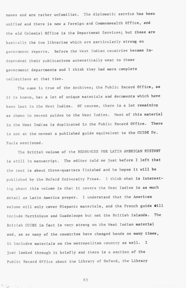 Proceedings - Conference on Sharing Caribbean Resources for Instruction and Research, College of the Virgin Islands, March 17-19, 1969. Conference on Sharing Caribbean Resources for Instruction and Research, College of the Virgin Islands, March 17-19, 1969 - 0068