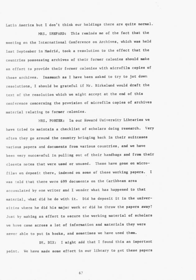 Proceedings - Conference on Sharing Caribbean Resources for Instruction and Research, College of the Virgin Islands, March 17-19, 1969. Conference on Sharing Caribbean Resources for Instruction and Research, College of the Virgin Islands, March 17-19, 1969 - 0072