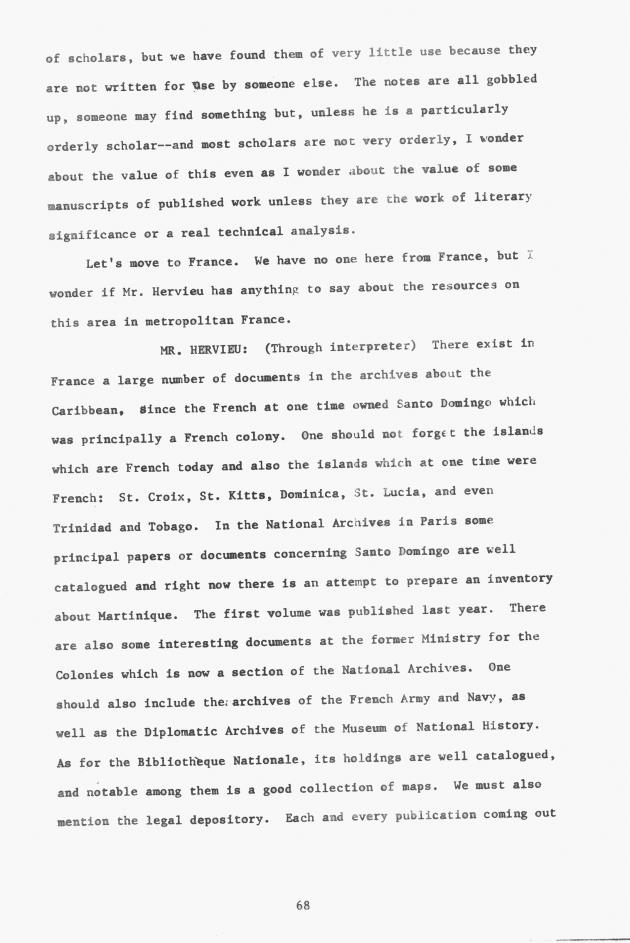 Proceedings - Conference on Sharing Caribbean Resources for Instruction and Research, College of the Virgin Islands, March 17-19, 1969. Conference on Sharing Caribbean Resources for Instruction and Research, College of the Virgin Islands, March 17-19, 1969 - 0074