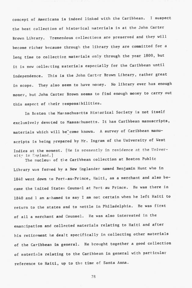 Proceedings - Conference on Sharing Caribbean Resources for Instruction and Research, College of the Virgin Islands, March 17-19, 1969. Conference on Sharing Caribbean Resources for Instruction and Research, College of the Virgin Islands, March 17-19, 1969 - 0083