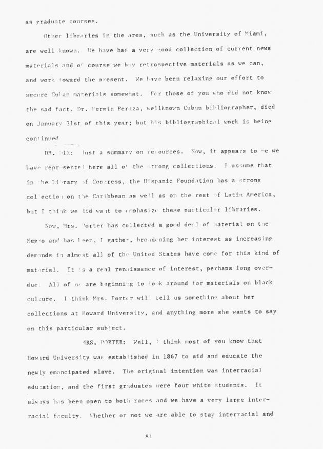 Proceedings - Conference on Sharing Caribbean Resources for Instruction and Research, College of the Virgin Islands, March 17-19, 1969. Conference on Sharing Caribbean Resources for Instruction and Research, College of the Virgin Islands, March 17-19, 1969 - 0086