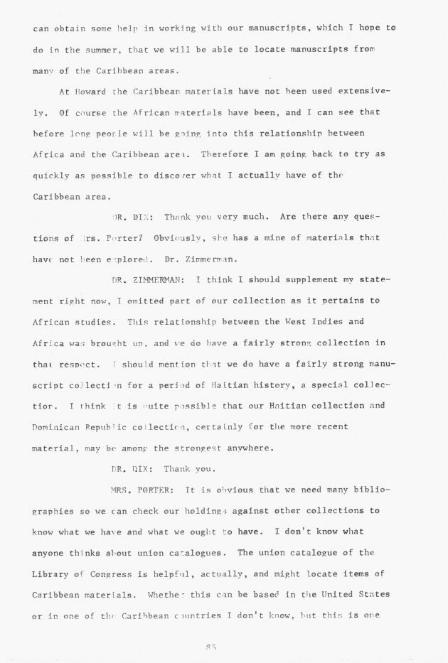 Proceedings - Conference on Sharing Caribbean Resources for Instruction and Research, College of the Virgin Islands, March 17-19, 1969. Conference on Sharing Caribbean Resources for Instruction and Research, College of the Virgin Islands, March 17-19, 1969 - 0090