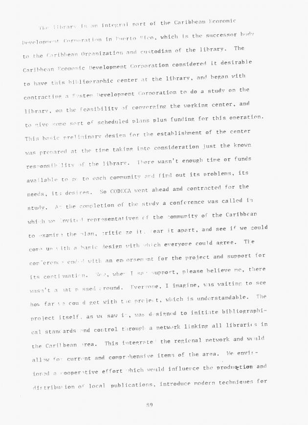 Proceedings - Conference on Sharing Caribbean Resources for Instruction and Research, College of the Virgin Islands, March 17-19, 1969. Conference on Sharing Caribbean Resources for Instruction and Research, College of the Virgin Islands, March 17-19, 1969 - 0094