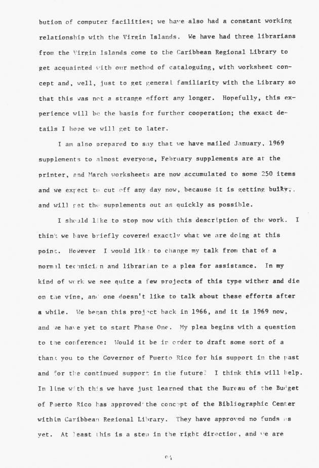 Proceedings - Conference on Sharing Caribbean Resources for Instruction and Research, College of the Virgin Islands, March 17-19, 1969. Conference on Sharing Caribbean Resources for Instruction and Research, College of the Virgin Islands, March 17-19, 1969 - 0099