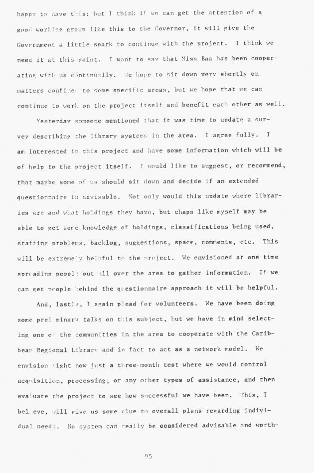 Proceedings - Conference on Sharing Caribbean Resources for Instruction and Research, College of the Virgin Islands, March 17-19, 1969. Conference on Sharing Caribbean Resources for Instruction and Research, College of the Virgin Islands, March 17-19, 1969 - 0100