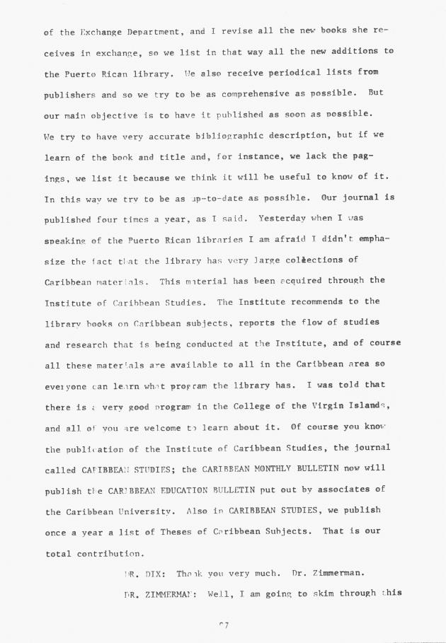 Proceedings - Conference on Sharing Caribbean Resources for Instruction and Research, College of the Virgin Islands, March 17-19, 1969. Conference on Sharing Caribbean Resources for Instruction and Research, College of the Virgin Islands, March 17-19, 1969 - 0102