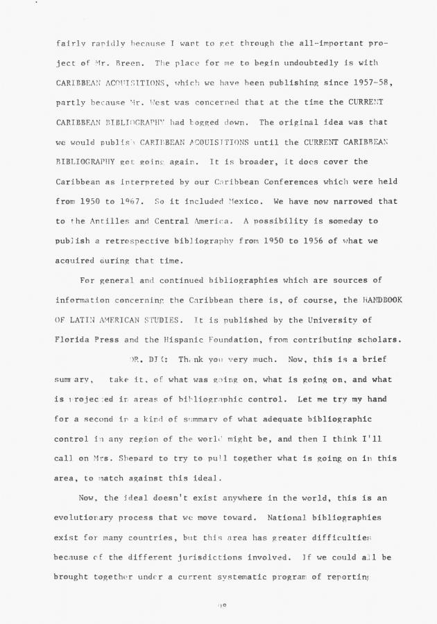 Proceedings - Conference on Sharing Caribbean Resources for Instruction and Research, College of the Virgin Islands, March 17-19, 1969. Conference on Sharing Caribbean Resources for Instruction and Research, College of the Virgin Islands, March 17-19, 1969 - 0103