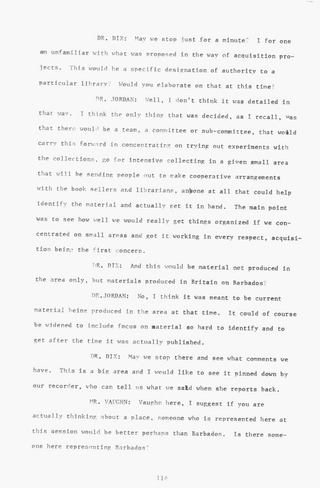 Proceedings - Conference on Sharing Caribbean Resources for Instruction and Research, College of the Virgin Islands, March 17-19, 1969. Conference on Sharing Caribbean Resources for Instruction and Research, College of the Virgin Islands, March 17-19, 1969 - 0119