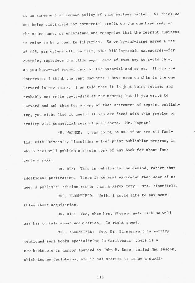 Proceedings - Conference on Sharing Caribbean Resources for Instruction and Research, College of the Virgin Islands, March 17-19, 1969. Conference on Sharing Caribbean Resources for Instruction and Research, College of the Virgin Islands, March 17-19, 1969 - 0123