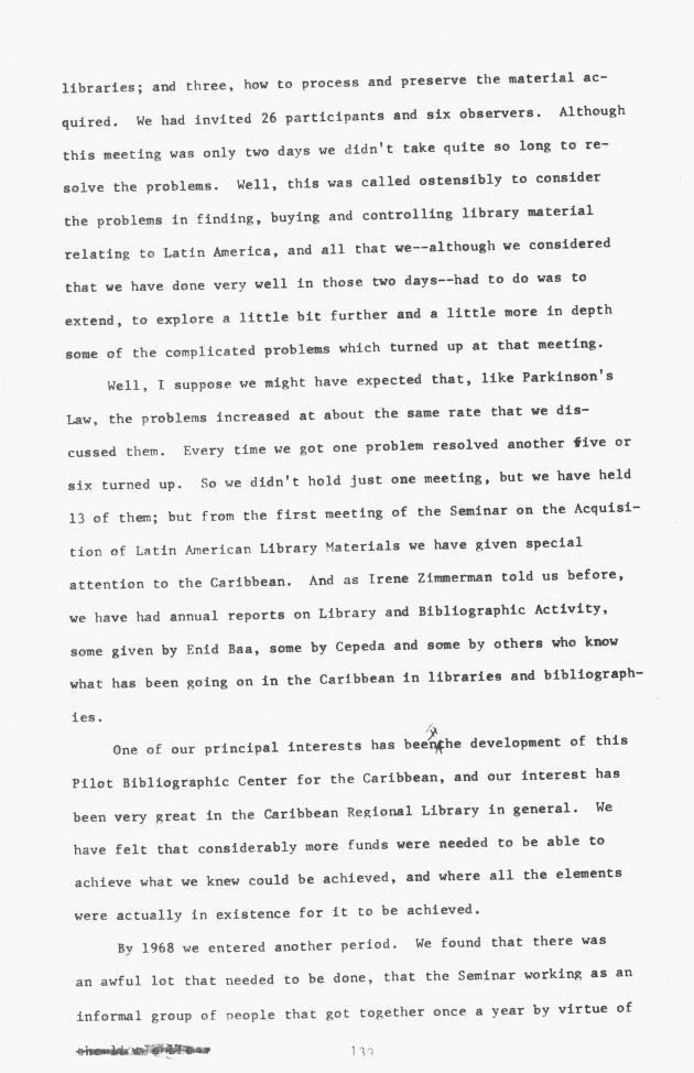 Proceedings - Conference on Sharing Caribbean Resources for Instruction and Research, College of the Virgin Islands, March 17-19, 1969. Conference on Sharing Caribbean Resources for Instruction and Research, College of the Virgin Islands, March 17-19, 1969 - 0144