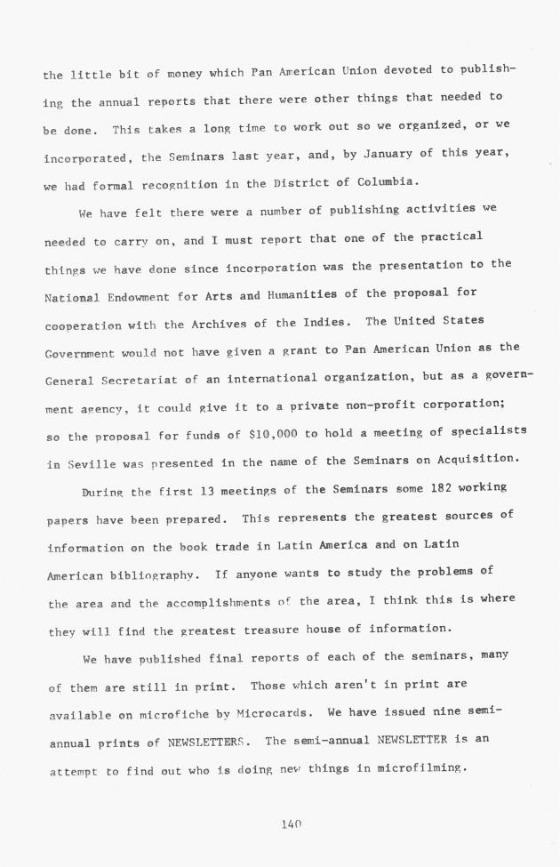 Proceedings - Conference on Sharing Caribbean Resources for Instruction and Research, College of the Virgin Islands, March 17-19, 1969. Conference on Sharing Caribbean Resources for Instruction and Research, College of the Virgin Islands, March 17-19, 1969 - 0145