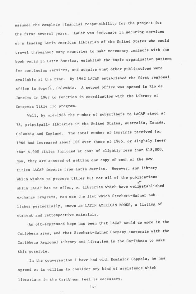 Proceedings - Conference on Sharing Caribbean Resources for Instruction and Research, College of the Virgin Islands, March 17-19, 1969. Conference on Sharing Caribbean Resources for Instruction and Research, College of the Virgin Islands, March 17-19, 1969 - 0148