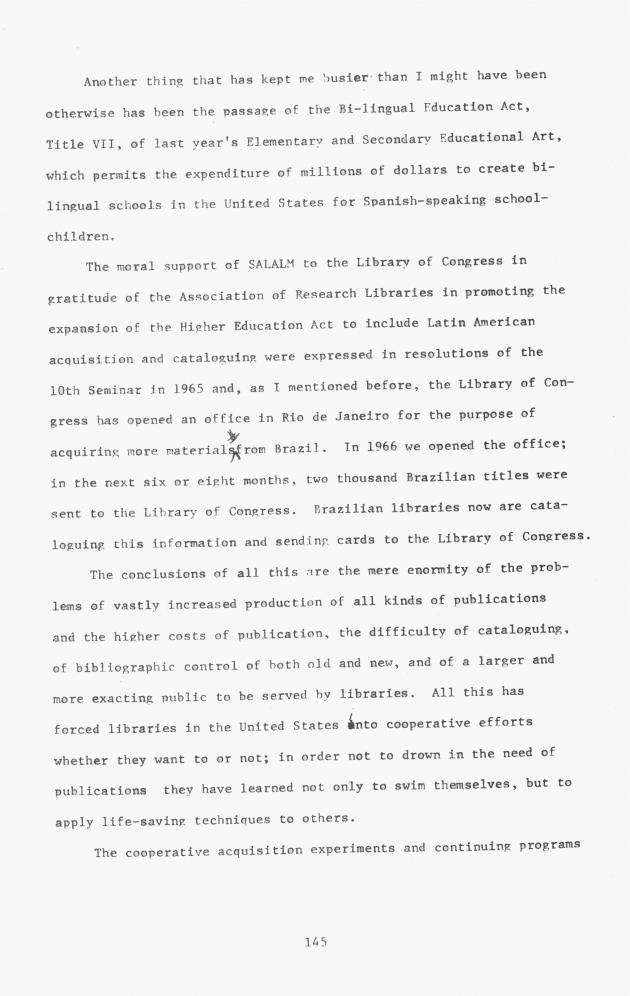 Proceedings - Conference on Sharing Caribbean Resources for Instruction and Research, College of the Virgin Islands, March 17-19, 1969. Conference on Sharing Caribbean Resources for Instruction and Research, College of the Virgin Islands, March 17-19, 1969 - 0150