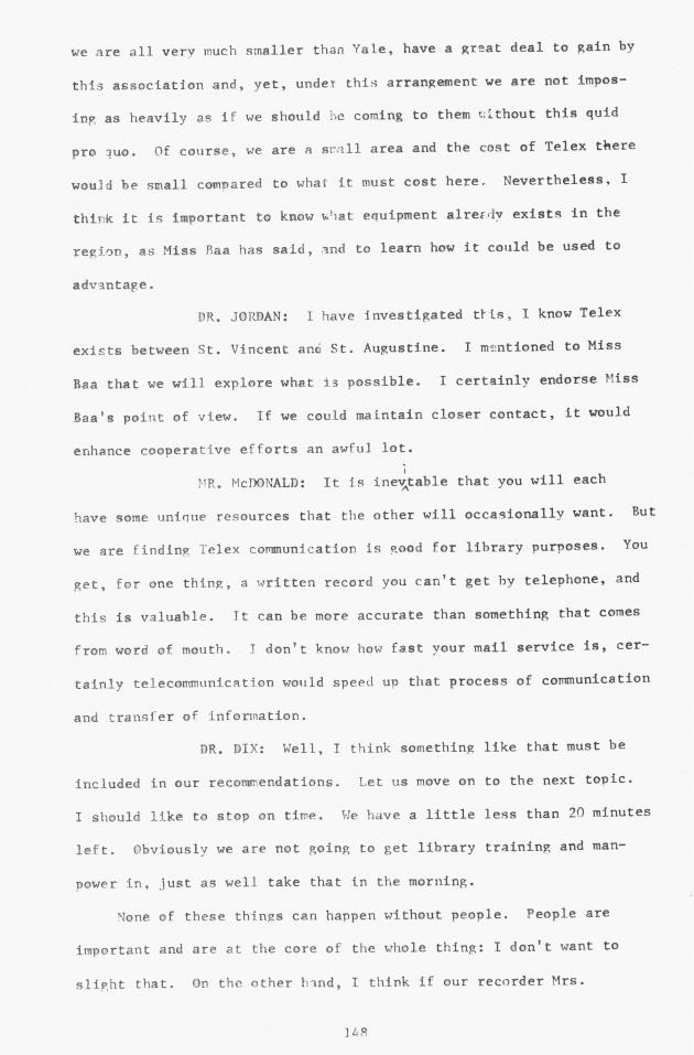 Proceedings - Conference on Sharing Caribbean Resources for Instruction and Research, College of the Virgin Islands, March 17-19, 1969. Conference on Sharing Caribbean Resources for Instruction and Research, College of the Virgin Islands, March 17-19, 1969 - 0153