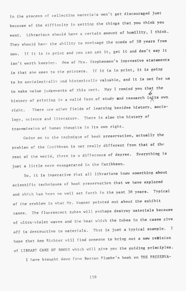 Proceedings - Conference on Sharing Caribbean Resources for Instruction and Research, College of the Virgin Islands, March 17-19, 1969. Conference on Sharing Caribbean Resources for Instruction and Research, College of the Virgin Islands, March 17-19, 1969 - 0155