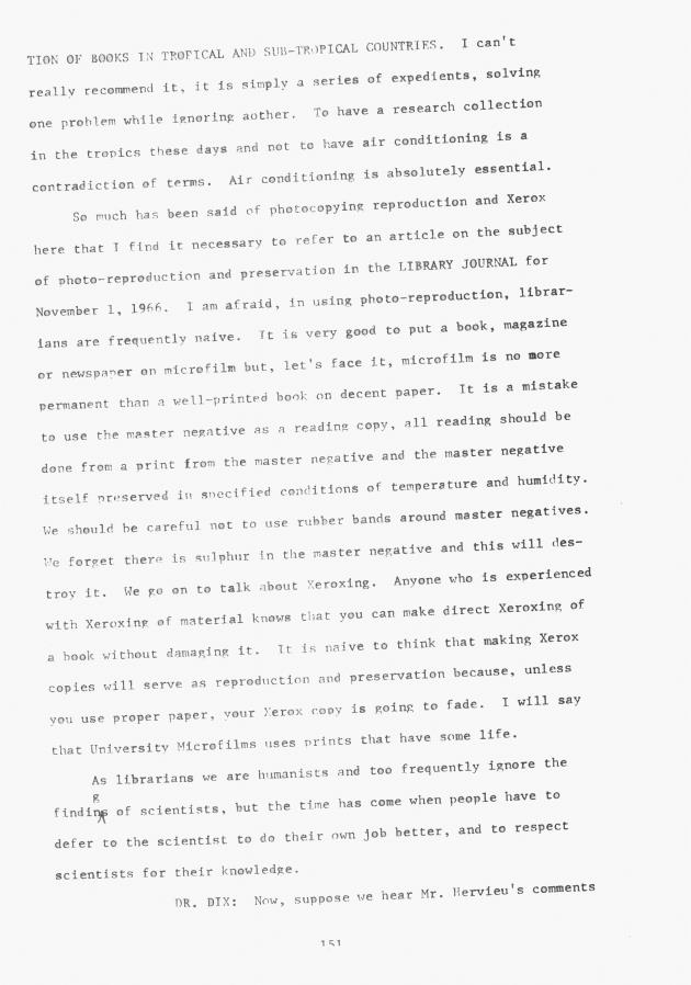 Proceedings - Conference on Sharing Caribbean Resources for Instruction and Research, College of the Virgin Islands, March 17-19, 1969. Conference on Sharing Caribbean Resources for Instruction and Research, College of the Virgin Islands, March 17-19, 1969 - 0156