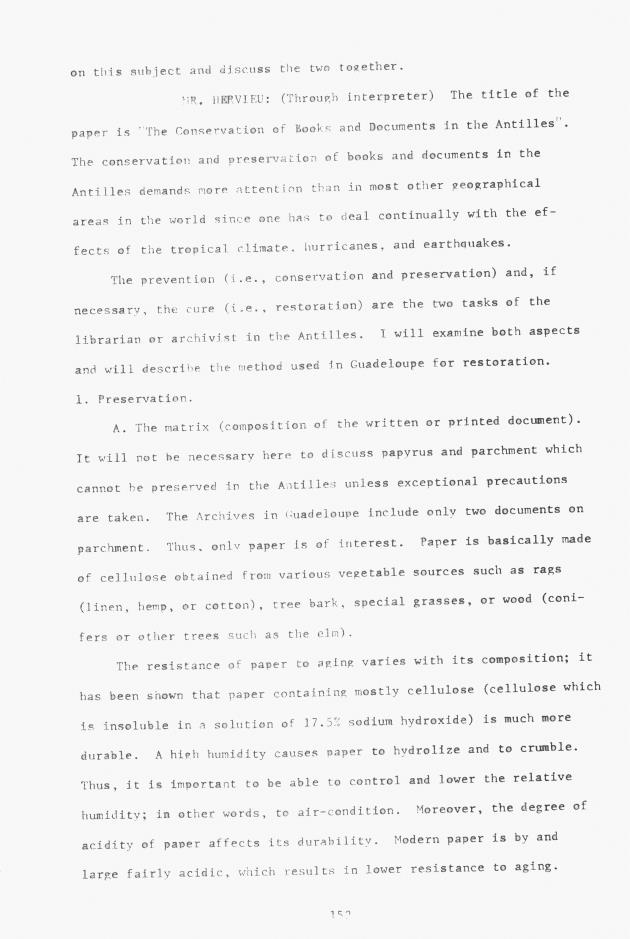 Proceedings - Conference on Sharing Caribbean Resources for Instruction and Research, College of the Virgin Islands, March 17-19, 1969. Conference on Sharing Caribbean Resources for Instruction and Research, College of the Virgin Islands, March 17-19, 1969 - 0157