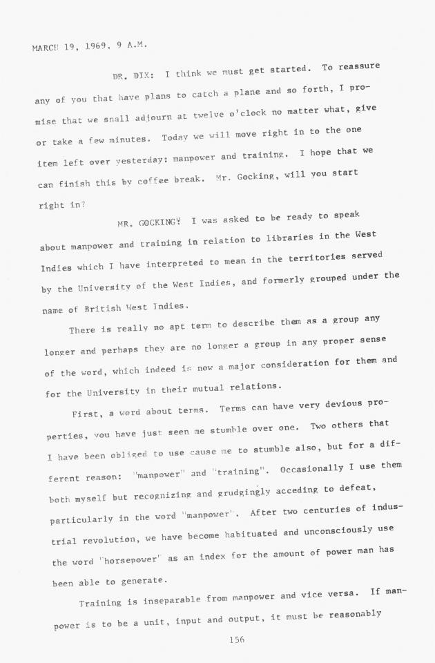 Proceedings - Conference on Sharing Caribbean Resources for Instruction and Research, College of the Virgin Islands, March 17-19, 1969. Conference on Sharing Caribbean Resources for Instruction and Research, College of the Virgin Islands, March 17-19, 1969 - 0161