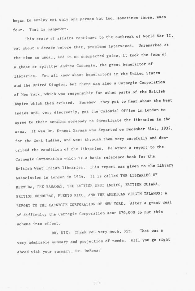 Proceedings - Conference on Sharing Caribbean Resources for Instruction and Research, College of the Virgin Islands, March 17-19, 1969. Conference on Sharing Caribbean Resources for Instruction and Research, College of the Virgin Islands, March 17-19, 1969 - 0164