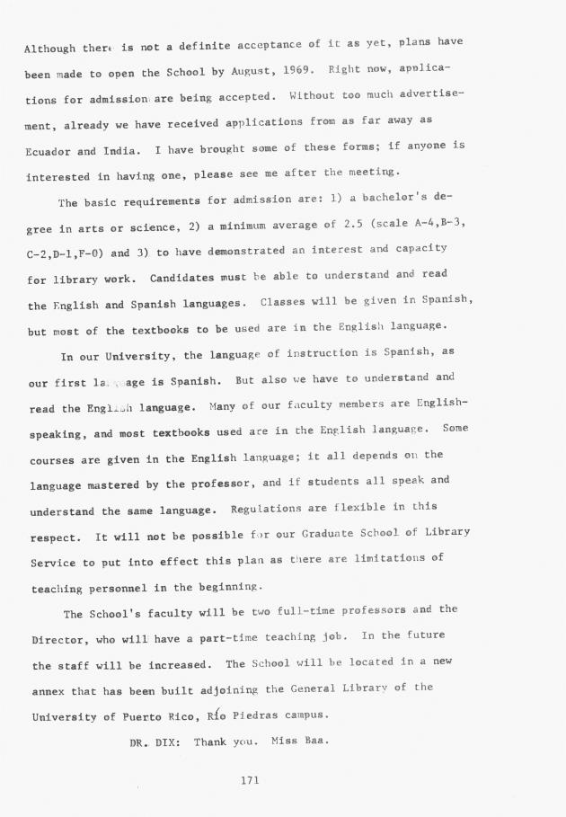 Proceedings - Conference on Sharing Caribbean Resources for Instruction and Research, College of the Virgin Islands, March 17-19, 1969. Conference on Sharing Caribbean Resources for Instruction and Research, College of the Virgin Islands, March 17-19, 1969 - 0176