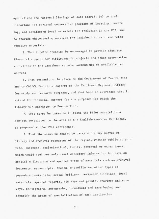 Proceedings - Conference on Sharing Caribbean Resources for Instruction and Research, College of the Virgin Islands, March 17-19, 1969. Conference on Sharing Caribbean Resources for Instruction and Research, College of the Virgin Islands, March 17-19, 1969 - 0180