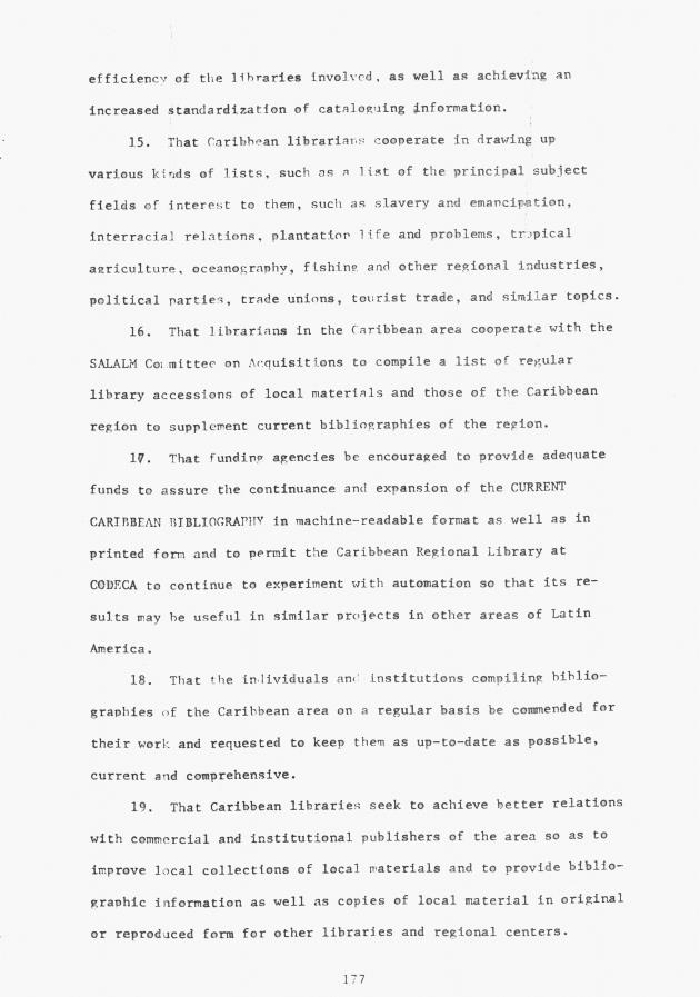 Proceedings - Conference on Sharing Caribbean Resources for Instruction and Research, College of the Virgin Islands, March 17-19, 1969. Conference on Sharing Caribbean Resources for Instruction and Research, College of the Virgin Islands, March 17-19, 1969 - 0182