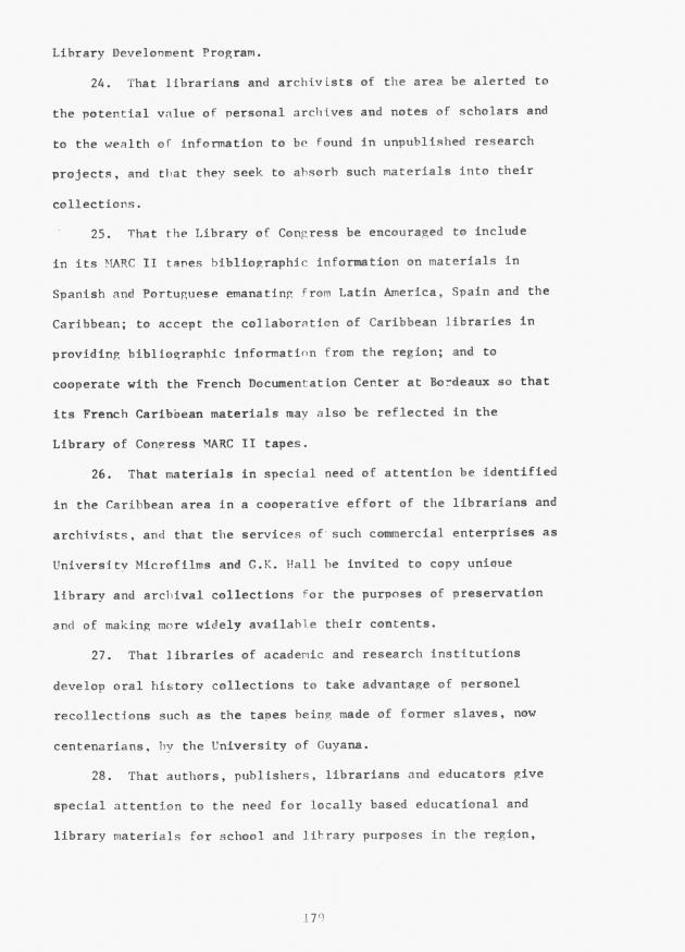 Proceedings - Conference on Sharing Caribbean Resources for Instruction and Research, College of the Virgin Islands, March 17-19, 1969. Conference on Sharing Caribbean Resources for Instruction and Research, College of the Virgin Islands, March 17-19, 1969 - 0184