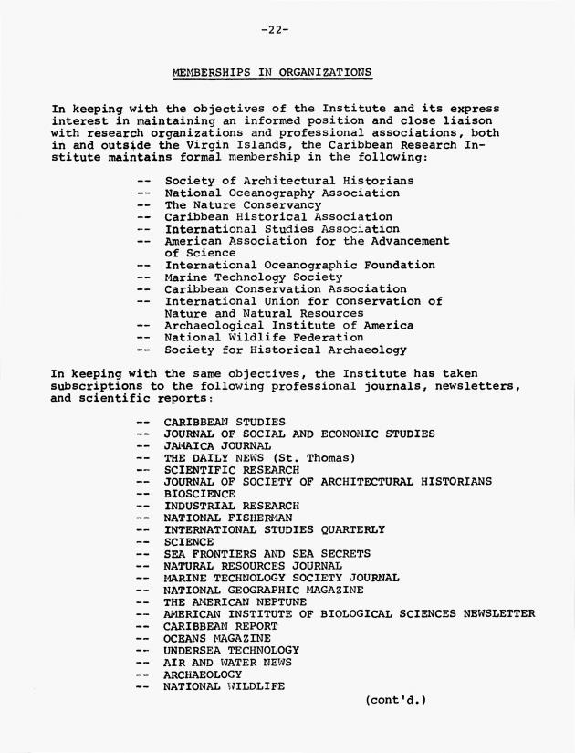 Quarterly Report - Caribbean Research Institute 1968-1969 - 0086