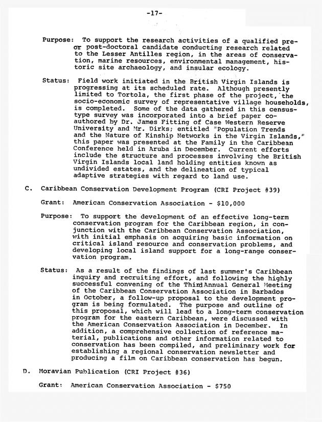 Quarterly Report - Caribbean Research Institute 1968-1969 - 0125