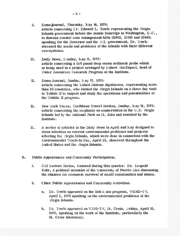 Quarterly Report - Caribbean Research Institute 1970-1971 - 0036