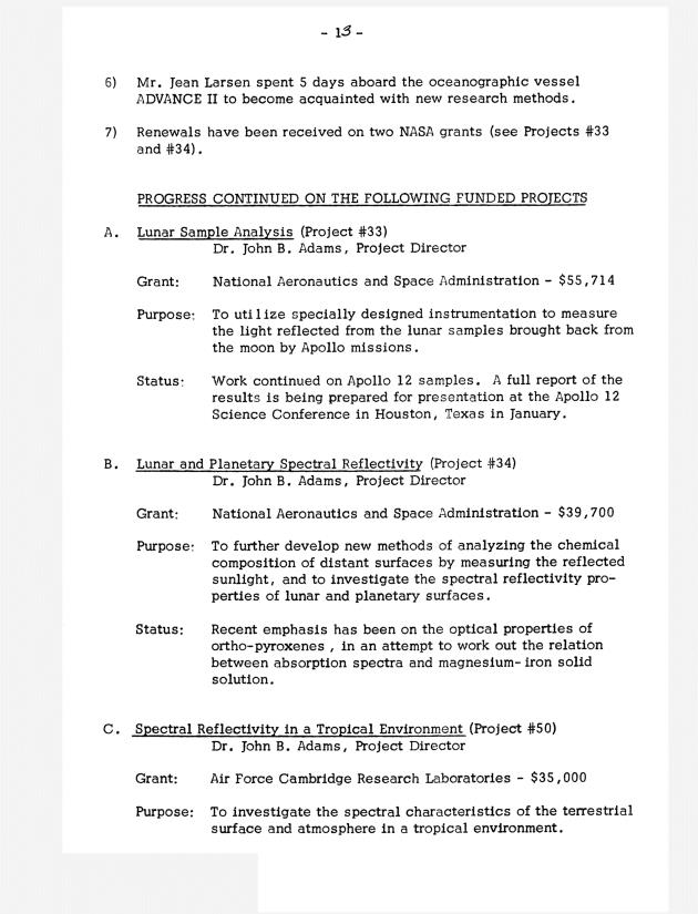 Quarterly Report - Caribbean Research Institute 1970-1971 - 0065