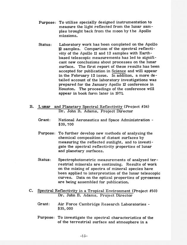 Quarterly Report - Caribbean Research Institute 1970-1971 - 0085