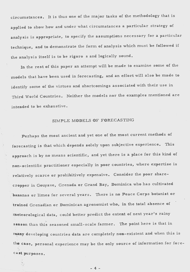 Proceedings of a seminar on forecasting in microstate economies Working paper - 0011