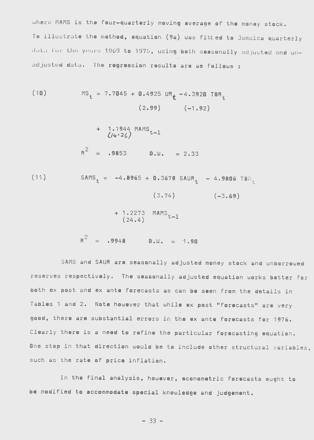 Proceedings of a seminar on forecasting in microstate economies Working paper - 0040