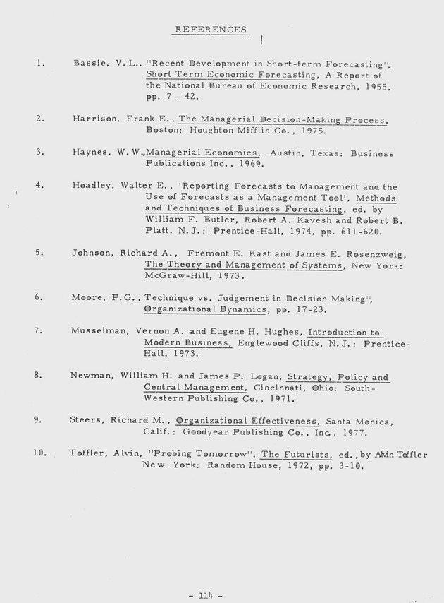 Proceedings of a seminar on forecasting in microstate economies Working paper - 0122