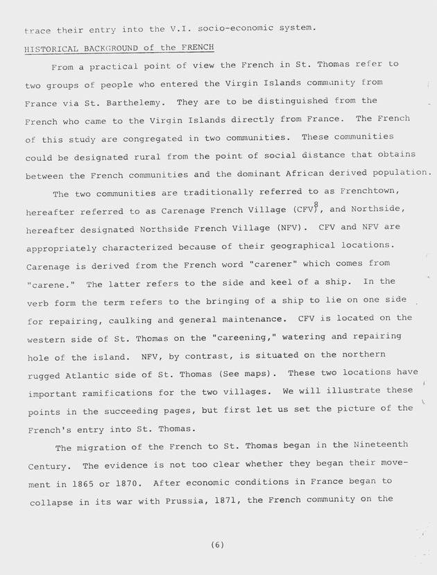 Institutional and social bases of rural development : two French 'villages' in St. Thomas, Virgin Islands UVI Faculty - 0016