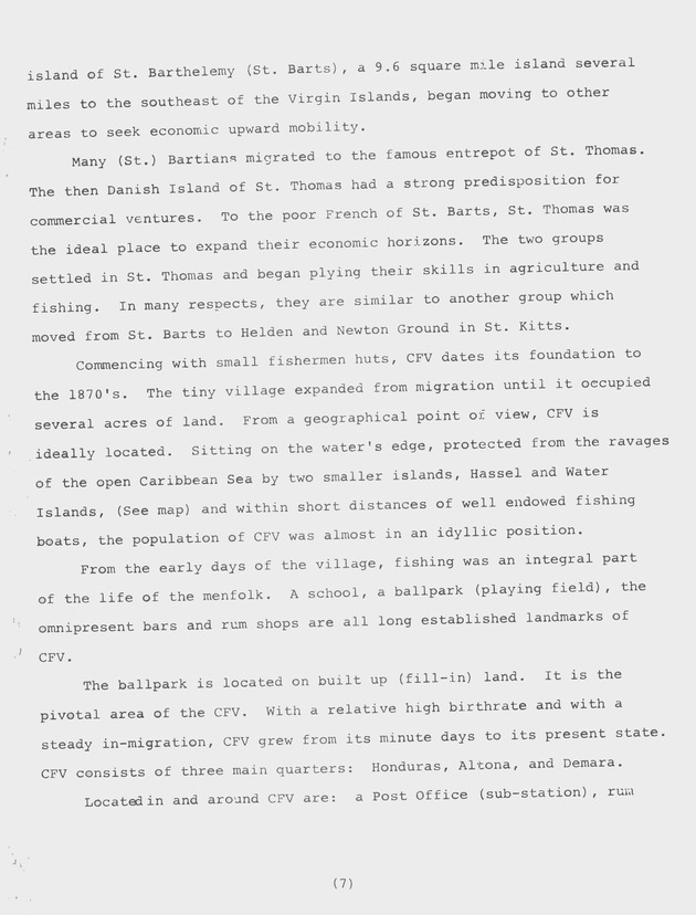 Institutional and social bases of rural development : two French 'villages' in St. Thomas, Virgin Islands UVI Faculty - 0017