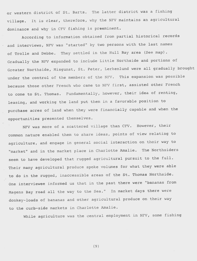 Institutional and social bases of rural development : two French 'villages' in St. Thomas, Virgin Islands UVI Faculty - 0019