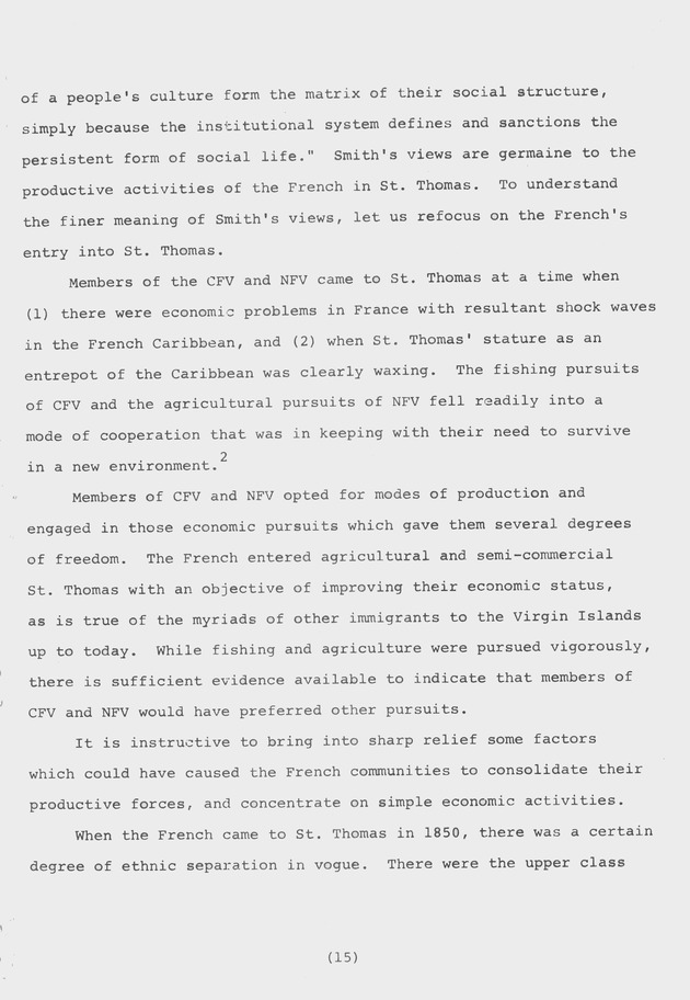 Institutional and social bases of rural development : two French 'villages' in St. Thomas, Virgin Islands UVI Faculty - 0025